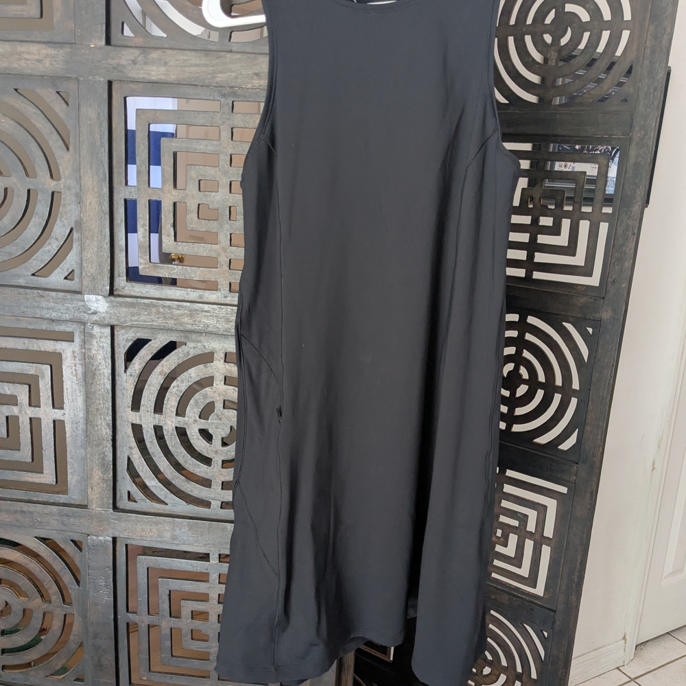Addison Bay Gray Sheath Midi Dress Crew Neck